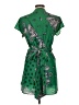 Zara Basic Paisley Green Casual Dress Size L - photo 2