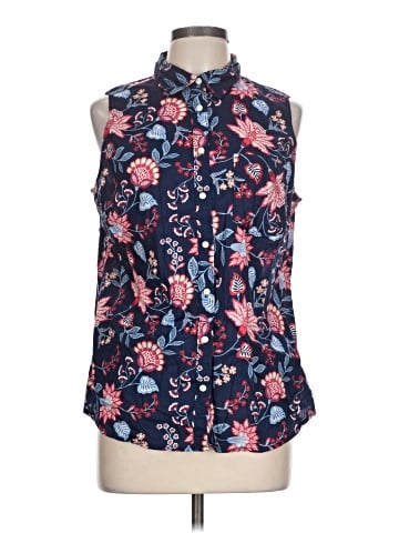 St. John's Bay Sleeveless Button-Down Shirt (view 1)