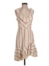 Parker Stripes Ivory Casual Dress Size 4 - photo 1
