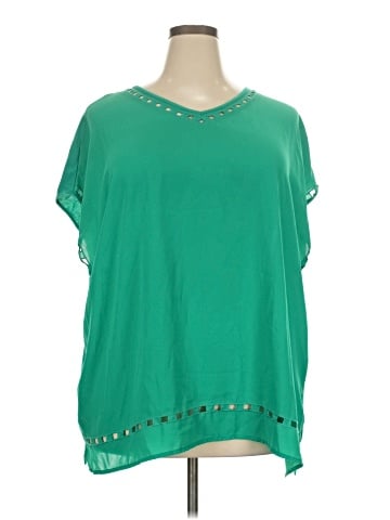 Cj Banks Short Sleeve Blouse (view 1)