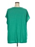 Cj Banks 100% Polyester Green Short Sleeve Blouse Size 3X - photo 2