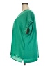 Cj Banks 100% Polyester Green Short Sleeve Blouse Size 3X - photo 5