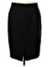 J.Crew Solid Black Wool Skirt Size 4 - photo 2