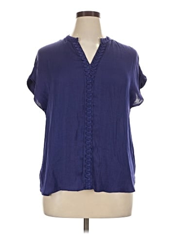 Jones New York Short Sleeve Blouse (view 1)