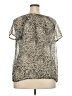 a.n.a. A New Approach 100% Polyester Silver Short Sleeve Blouse Size 2X - photo 2