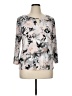 Calvin Klein Gray 3/4 Sleeve Blouse Size XL - photo 1