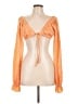 Shein 100% Polyester Orange Long Sleeve Blouse Size L - photo 1
