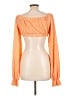 Shein 100% Polyester Orange Long Sleeve Blouse Size L - photo 2