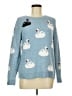 ASPEN Print Blue Pullover Sweater Size M - photo 1