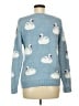 ASPEN Print Blue Pullover Sweater Size M - photo 2