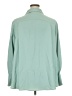 Halogen 100% Polyester Solid Green Long Sleeve Blouse Size 2X - photo 2