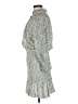 Veronica Beard 100% Cotton Paisley Silver White Casual Dress Size M - photo 5