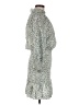 Veronica Beard 100% Cotton Paisley Silver White Casual Dress Size M - photo 4