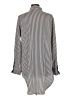 Philosophy Republic Clothing Stripes Silver Long Sleeve Blouse Size L - photo 2