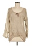 Johnny Was Tan Long Sleeve Blouse Size M - photo 1