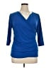 Ellen Tracy Blue 3/4 Sleeve Top Size XL - photo 1