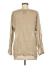 Johnny Was Tan Long Sleeve Blouse Size M - photo 2