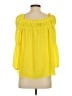 CeCe Yellow 3/4 Sleeve Blouse Size S - photo 2