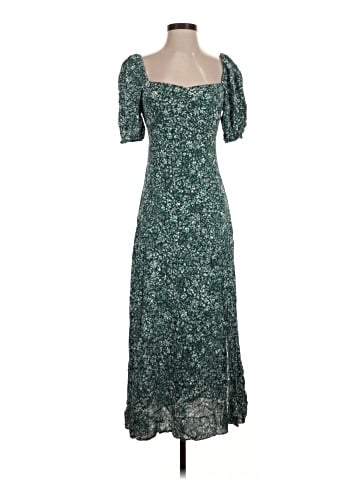 Madewell Puff-Sleeve Sweetheart Midi Dress in Floral (view 1)