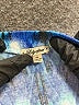 Lily White Print Blue Casual Skirt Size XL - photo 4
