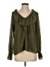 Ann Taylor LOFT 100% Polyester Green Long Sleeve Blouse Size S - photo 1