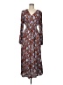 Gap 100% Rayon Paisley Brown Casual Dress Size M (tall) - photo 1