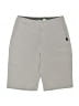 Quiksilver Solid Gray Khaki Shorts Size 10 - photo 1