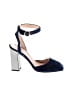 J.Crew Color Block Blue Heels Size 9 1/2 - photo 1