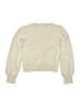Crewcuts Outlet 100% Cotton Hearts Ivory Pullover Sweater Size 10 - 11 - photo 2