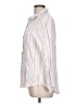 Tahari 100% Rayon Stripes Pink Long Sleeve Button-Down Shirt Size L - photo 5
