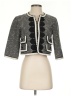 Nanette Lepore Tweed Gray Jacket Size 2 - photo 1