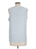 Ann Taylor Factory 100% Polyester Blue Tank Top Size L - photo 2