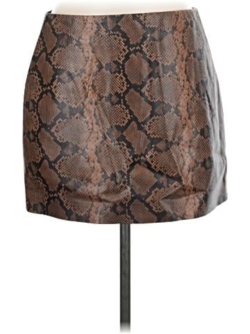 Alice + Olivia Faux Leather Skirt (view 1)