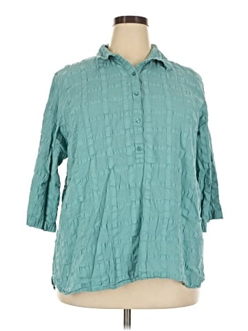 Coldwater Creek 3/4 Sleeve Button-Down Shirt (view 1)
