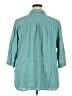 Coldwater Creek Teal 3/4 Sleeve Button-Down Shirt Size 2X - photo 2