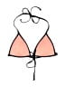 H&M Graphic Orange Swimsuit Top Size 4 - photo 1