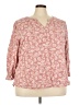 Como Blu Pink 3/4 Sleeve Blouse Size 3X - photo 1