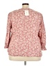 Como Blu Pink 3/4 Sleeve Blouse Size 3X - photo 2