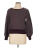 Adrianna Papell Color Block Burgundy Pullover Sweater Size L - photo 1