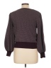Adrianna Papell Color Block Burgundy Pullover Sweater Size L - photo 2