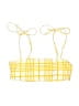 Forever 21 Plaid Yellow Swimsuit Top Size M (estimated) - photo 1