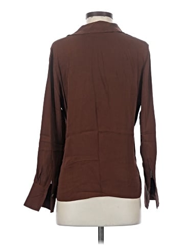 Vince. Long Sleeve Silk Top (view 2)