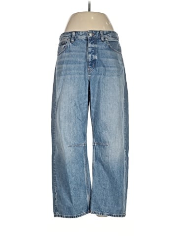 Madewell The Curvy Darted Barrel-Leg Jean in Dobbins Wash (view 1)