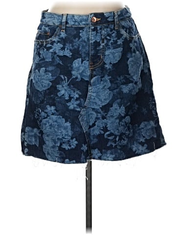 Anne Klein Denim Skirt (view 1)