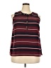 Tommy Hilfiger 100% Polyester Burgundy Sleeveless Blouse Size XXL - photo 1