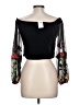Charlotte Russe Black 3/4 Sleeve Blouse Size L - photo 2