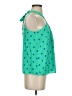 Lilly Pulitzer 100% Polyester Green Sleeveless Blouse Size S - photo 4