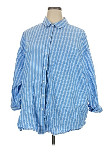Old Navy 3/4 Sleeve Button-Down Shirt (view 1)
