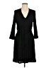 Theory 100% Rayon Solid Black Casual Dress Size M - photo 1