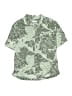 Zara Tropical Green Short Sleeve Button-Down Shirt Size 11 - 12 - photo 1